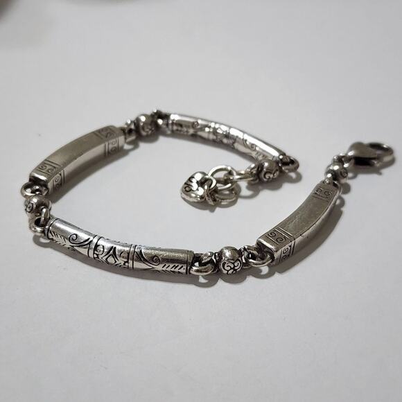 Brighton Jewelry - BRIGHTON SCROLLED silver plated‎ bracelet